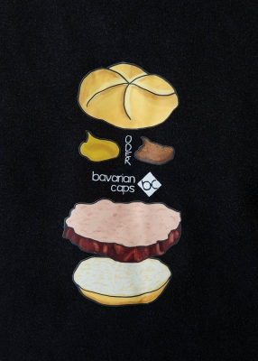 Sweater "Bavarian Burger" - vintage black